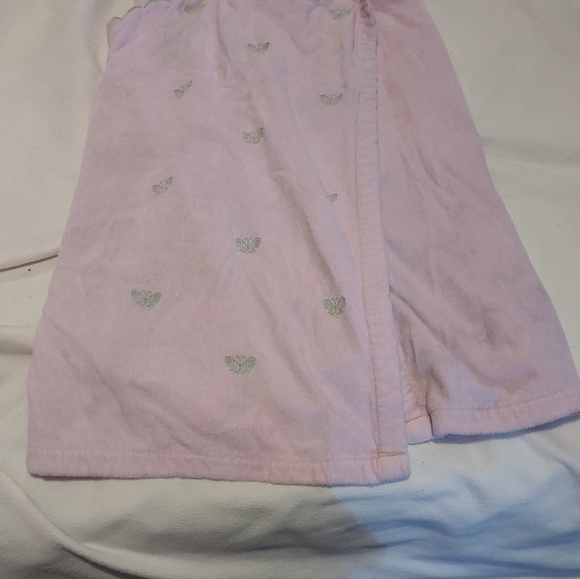 Charter Club Intimates sleeveless pink wrap around bath robe size large - Picture 2 of 9
